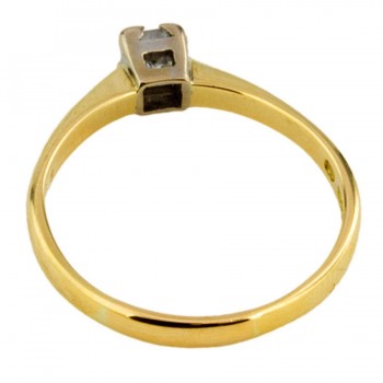 18ct gold Diamond 28pt Ring size P